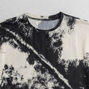 Camiseta de Manga Corta Informal para Hombre, de Alta Calidad, 100% Algodón Poliéster, con Logotipo Personalizado Tie Dye, Transpirable, Estilo Urbano - Product Image 5