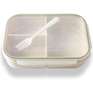 Contenitore per Pranzo in Fibra di Grano Naturale Senza BPA, Riutilizzabile e a Prova di Perdite, per Adulti, Donne e Bambini, per Ufficio o Scuola - Product Image 1