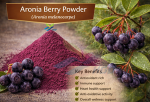 Poudre de baies d'aronia pure et naturelle (Aronia melanocarpa) de qualité alimentaire, provenant directement de l'usine HGO – Poudre de fruits ou de légumes - Product Image 2