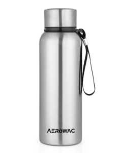 Silver Stainless Steel Vacuum Insulated Thermal Water Bottle Reusable <b>Metal</b> Hydration Flask Leakproof Double Wall Canteen - Product Image 5