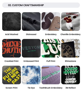 Sudadera con capucha para hombre, con cremallera completa, estilo Y2K gótico, con pedrería, lavado ácido, streetwear, oversize, 100% algodón polar, con logo personalizado, para invierno - Product Image 3