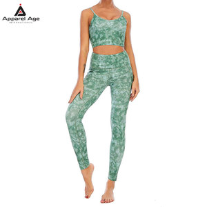 Ensemble de yoga pour femme 2026 en sublimation haute élasticité – Soutien-gorge de sport et legging de yoga de qualité supérieure pour femmes - Product Image 1
