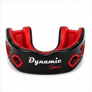 Protège-dents Dynamic Gears Noir Rouge en EVA, réglable, écologique, pour la boxe, adultes, léger, non toxique, avec boucle - Product Image 3