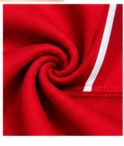 General Industries Sujetador deportivo rojo con cuello redondo para mujer, top transpirable con bloques de color - Product Image 5
