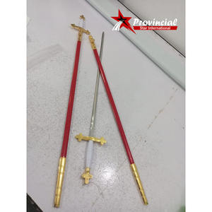 Espadas de Regalia Masónica, Plateadas, Hechas a Mano, Ligeras, de Alta Calidad, con Diseño de Cinta Azul Real - Product Image 6