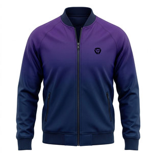 Chaqueta bomber básica de invierno para hombre, tela suave, ajuste cómodo, diseño simple, ropa exterior ligera y cálida para uso diario. - Product Image 1