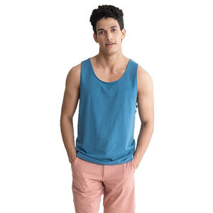 Winteruality Oversize Casual Polyester/Cotton <b>Stringer</b> Breathable Knitted Quick Dry Fitness Bodybuilding Tank Top Men's - Product Image 2