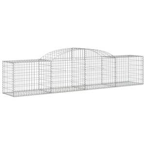 Juego de 3 cestas de gaviones de hierro galvanizado plateado extra grandes para paisajismo y terrazas - Product Image 3