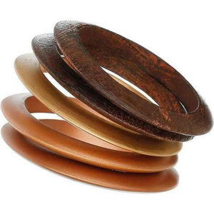 Pulseras de Madera con Diseño Geométrico para Mujer, Hechas a Mano, Ecológicas, Decoración de Pared, Personalizables, Exportación Global, Moda - Product Image 4