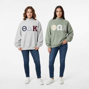 Pull en tricot à col roulé surdimensionné pour femmes avec motif brodé PK sur le devant, vêtements décontractés d'automne - Product Image 3