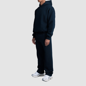 Conjunto Deportivo Unisex para Hombre, Estilo Urbano, Sudadera con Capucha Oversize, Pantalones Deportivos, Poliéster y Algodón, Lavado Ácido, Impresión Personalizada - Product Image 6