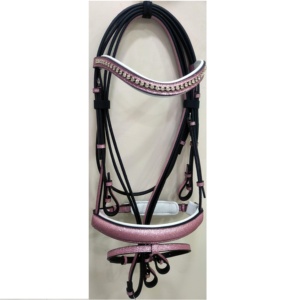 Brides Anglaises En Cuir Pour Cheval – Modèle COB DAMILO, Confort Et Élégance (Noir)
