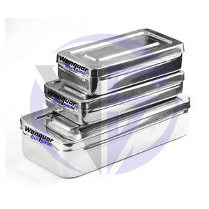 Bandeja Organizadora de Instrumentos Médicos de Acero Inoxidable con Tapa, 8L 4W 1.5H Pulgadas - Product Image 3