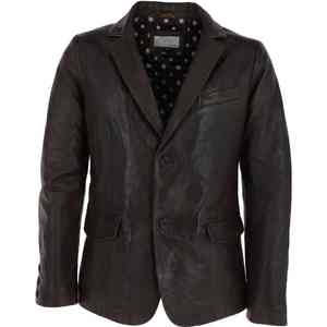 High Quality Custom Two Button British Style <b>Leather</b> <b>Blazer</b> Men's Faux Lamb <b>Leather</b> <b>Jacket</b> Stand Front Logo Fashion <b>Jacket</b> - Product Image 4