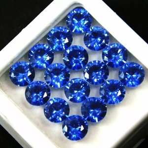 Saphir bleu naturel 8 mm, taille ronde, certifié, pierre de saphir bleu, lot de pierres précieuses en vrac, prix de gros, pour la fabrication de bijoux - Product Image 2