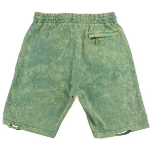 Pantalones Cortos Bermuda Casuales para Hombre, Color Azul Claro, de Algodón, con Cordón en la Cintura, Bolsillos, Tejido Transpirable, Corte Medio, Nuevos - Product Image 2