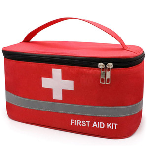 Bolsa organizadora médica de cuero PU duradero para almacenamiento de medicamentos de emergencia, botiquines de primeros auxilios y viajes, a la venta a precio de mayoreo. - Product Image 1