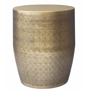 โต๊ะข้างอลูมิเนียมหล่อแบบดั้งเดิมโต๊ะปลายตกแต่งโลหะทองเหลืองโบราณทำด้วยมือสำหรับห้องนอนกาแฟ - Product Image 3