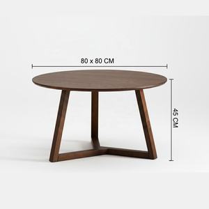 Table basse en bois massif de style mid-century pour salon, restaurant B2B, hôtel, bar et villa - Product Image 3