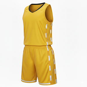 Tenues de basketball professionnelles, maillots athlétiques à séchage rapide, ensemble d'équipe en mesh, impression personnalisée du logo, couleur et numéro. - Product Image 1