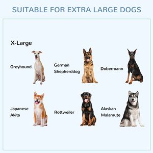 Jaula para Perros Resistente de 43 Pulgadas, Color Negro, con Ruedas Bloqueables, Doble Puerta y Bandeja Extraíble, para Perros Grandes y Extra Grandes - Product Image 6
