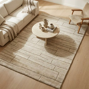 Tapis noué à la main en laine, tapis fait main, design traditionnel moderne, taille personnalisée, tapis de haute qualité - Product Image 1