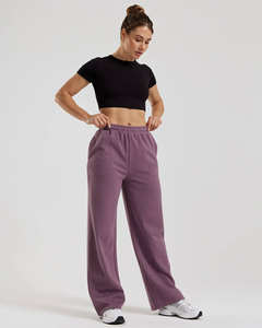 Pantalones de chándal para mujer más vendidos, cómodos, ligeros, de pierna recta, estilo jogger, de felpa suave, para invierno, de cintura media - Product Image 6