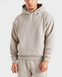 Sudaderas con Capucha de Invierno para Hombre, de Primera Calidad, 100% Algodón Tejido, Color Negro, Corte Holgado, Casual, Suaves, Cálidas, Transpirables y de Secado Rápido - Product Image 1