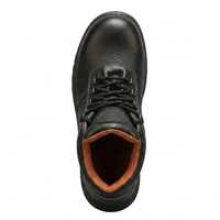 Bottes de sécurité en acier noir pour le travail dans les mines, les usines et la construction, chaussures de protection à lacets pour hommes, toutes saisons, chaussures industrielles