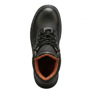 <b>Black</b> Steel Toe Safety <b>Work</b> <b>Boots</b> for Factory & Construction Use Protective Lace-Up Industrial Footwear - Product Image 4