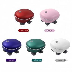 Popular <b>Electric</b> Silicone <b>Head</b> Spa <b>Massager</b> Portable Professional Scalp Massage Device USB Rechargeable Eco-Friendly for - Product Image 5