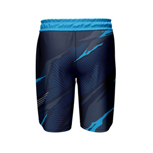 Pantalones Cortos de Baloncesto para Hombre, de Malla, con Bolsillo y Franja, Totalmente Sublimados, con Logotipo Bordado Personalizado OEM en la Entrepierna, Tendencia Actual - Product Image 2