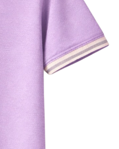 Polo de manga corta con cremallera de un cuarto para hombre, cuello acanalado, informal, de verano, mezcla de algodón, fabricado a medida por el fabricante. - Product Image 5