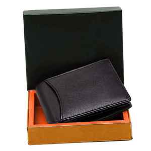 Handmade Luxury Fashion Genuine Leather <b>Black</b> <b>Wallet</b> <b>for</b> <b>Men</b> Slim <b>Wallet</b> - Product Image 5