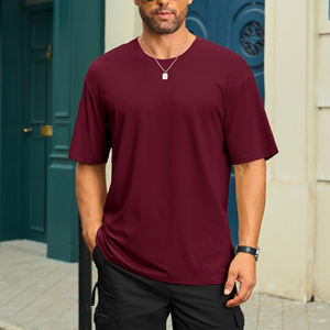 T-shirt homme surdimensionné, coupe décontractée, vêtement décontracté, écologique, pour un confort quotidien, en tissu léger et finition soignée. - Product Image 4