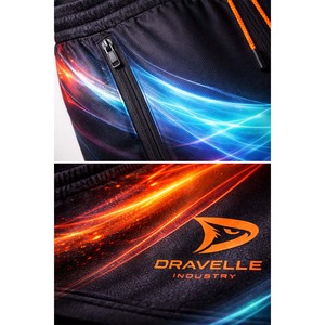 Pantalones Cortos Deportivos Sublimados Personalizados de la Marca Dravelle para Hombre, Pantalones Cortos de Malla de Poliéster Transpirable para Juegos con Bolsillos con Cremallera, P - Product Image 5