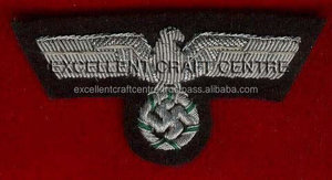 Insignia Metálica Bordada en 3D Personalizada GERMAN NAZE EAGLE con Ancla, Corona de Laurel, Pin de Seguridad y Parche de Tela para Uniforme - Product Image 2