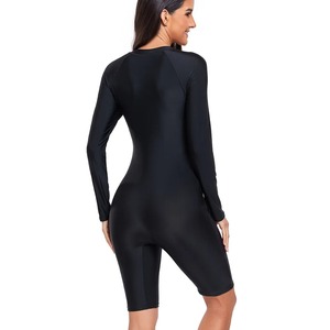 Women Long Sleeve One Piece Swimsuit <b>Surfing</b> Diving Suit SwimwearFemale Sport One Piece Swimwear Long Sleeve - Product Image 4