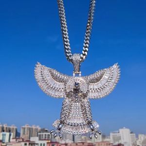 Collier Pendentif Aigle en Argent 925 avec Moissanite pour Homme, Pendentif Oiseau Ailé Glacé, Bijou de Luxe Tendance, Cadeau pour Lui - Product Image 2