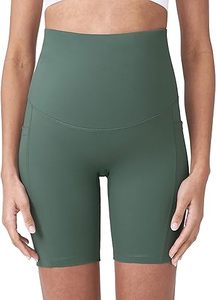 Top Trendy Biker Shorts for Women with Pockets High Waisted <b>Tummy</b> <b>Control</b> Workout Yoga Running Pregnancy Biker Shorts Breathable - Product Image 5