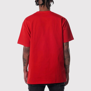 Camiseta Hip Hop Negra Extra Grande Personalizada OEM/ODM para Hombre, Hombros Caídos, 100% Algodón, Color Sólido - Product Image 4