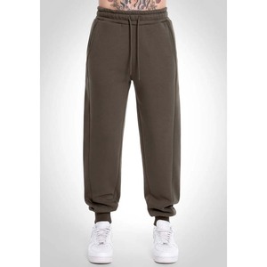 Custom <b>Men's</b> Loose Fit <b>Cuffed</b> <b>Jogger</b> Pants Cotton French Terry Oversized Blank Baggy Sweatpants With Pockets - Product Image 1