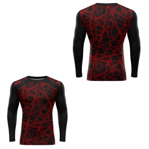 Rash Guard Long Sleeve Rash Guard Custom Size and Designs for Men Custom Sublimation Printed Sportswear Comfortable Rash Guard - Product Image 4