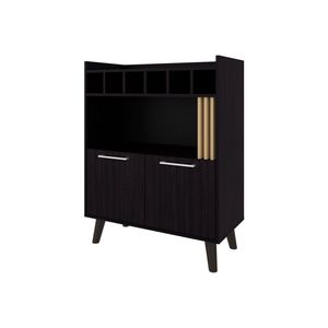 Mobile Bar per Conservazione e Esposizione Vini in Legno Wengé - Product Image 3