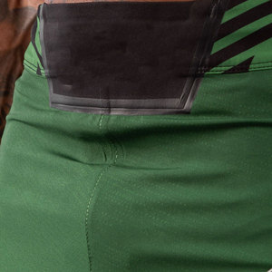 <b>Men's</b> <b>Green</b> Black Geometric Sport <b>Shorts</b> High Waist Elastic Quick Dry Sublimation Printed Knitted Fabric <b>Short</b> <b>Shorts</b> - Product Image 3