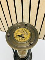 Reloj de Arena de Aluminio con Acabado Negro Antiguo de 8'' con Diseño 3D de Ángel Animal |   Pie Decorativo Vintage para Mesa de Graduación