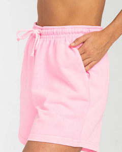 Compre Ahora Pantalones Cortos de Felpa Rosa para Mujer, Pantalones Cortos de Algodón Suave para Descansar, Pantalones Cortos Deportivos Casuales de Verano, Logotipo Personalizado OEM ODM Venta al Por Mayor - Product Image 3