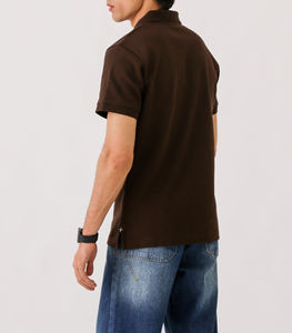 เสื้อโปโลแบบสวมหัวแขนสั้นผ้าคอตตอนสีตัดกันสำหรับฤดูร้อน - Product Image 3