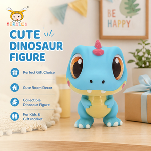 Jouet dinosaure <span class=keywords><strong>en</strong></span> plastique mignon personnalisé TUSALMO de 15 cm, dinosaure parlant <span class=keywords><strong>en</strong></span> vinyle souple PVC, éducatif pour enfants, unisexe, OEM ODM - Product Image 1
