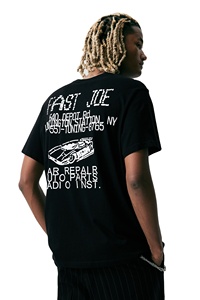 เสื้อยืด100% เข้ารูปใส่สบายของผู้ชายเสื้อยืดคอตตอนทรงหลวมคอกลมตัดไหล่คอเสื้อแขนสั้นพิมพ์ลาย - Product Image 4